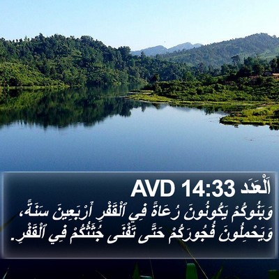 اَلْعَدَد 14:33 AVD Bible Verse Image