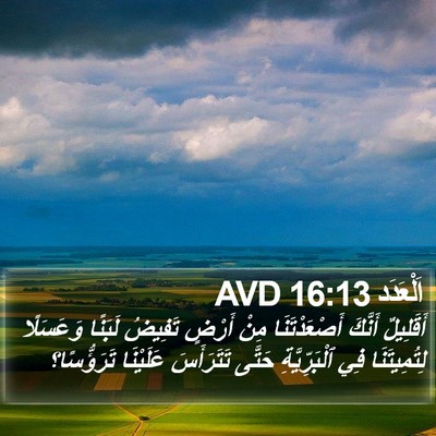 اَلْعَدَد 16:13 AVD Bible Verse Image
