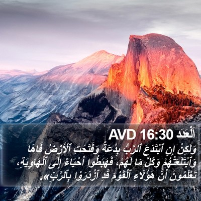 اَلْعَدَد 16:30 AVD Bible Verse Image