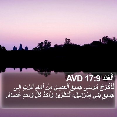 اَلْعَدَد 17:9 AVD Bible Verse Image