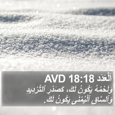 اَلْعَدَد 18:18 AVD Bible Verse Image