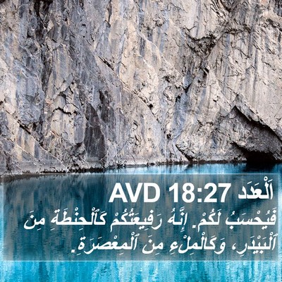 اَلْعَدَد 18:27 AVD Bible Verse Image