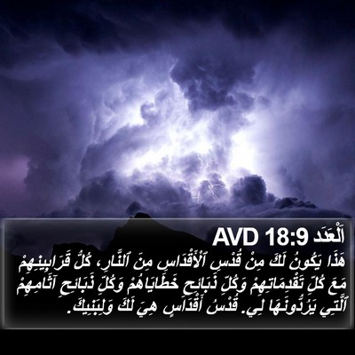 اَلْعَدَد 18:9 AVD Bible Verse Image