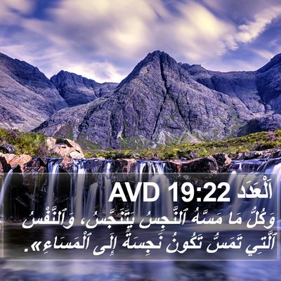 اَلْعَدَد 19:22 AVD Bible Verse Image