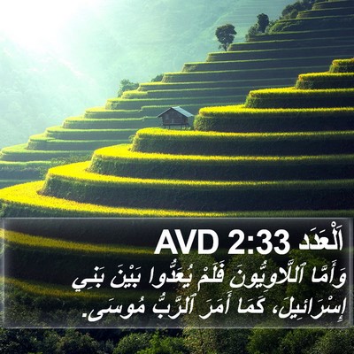 اَلْعَدَد 2:33 AVD Bible Verse Image