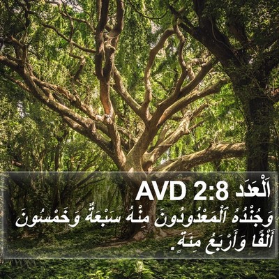 اَلْعَدَد 2:8 AVD Bible Verse Image