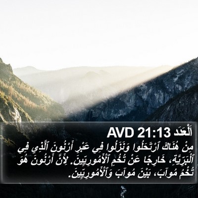 اَلْعَدَد 21:13 AVD Bible Verse Image
