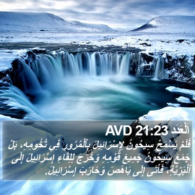 اَلْعَدَد 21:23 AVD Bible Verse Image