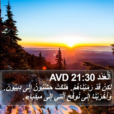 اَلْعَدَد 21:30 AVD Bible Verse Image