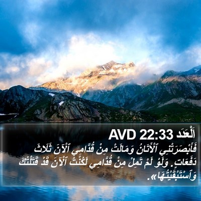 اَلْعَدَد 22:33 AVD Bible Verse Image