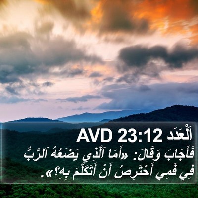 اَلْعَدَد 23:12 AVD Bible Verse Image