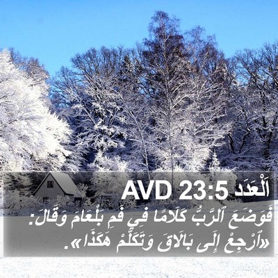 اَلْعَدَد 23:5 AVD Bible Verse Image