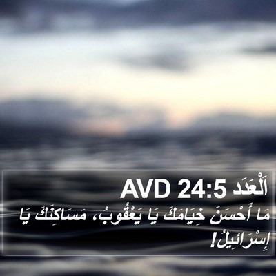 اَلْعَدَد 24:5 AVD Bible Verse Image