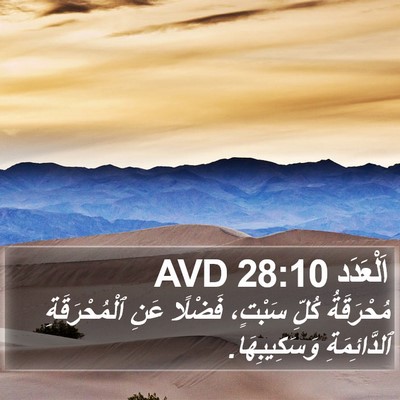 اَلْعَدَد 28:10 AVD Bible Verse Image