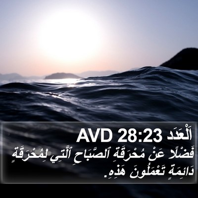 اَلْعَدَد 28:23 AVD Bible Verse Image