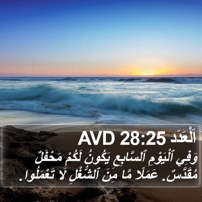 اَلْعَدَد 28:25 AVD Bible Verse Image
