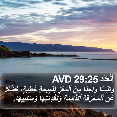 اَلْعَدَد 29:25 AVD Bible Verse Image