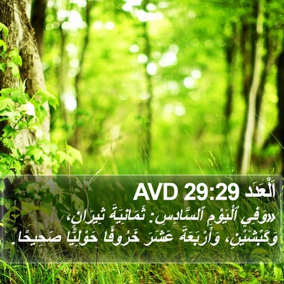 اَلْعَدَد 29:29 AVD Bible Verse Image