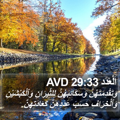 اَلْعَدَد 29:33 AVD Bible Verse Image