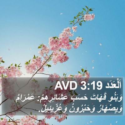 اَلْعَدَد 3:19 AVD Bible Verse Image