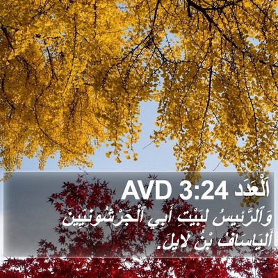 اَلْعَدَد 3:24 AVD Bible Verse Image