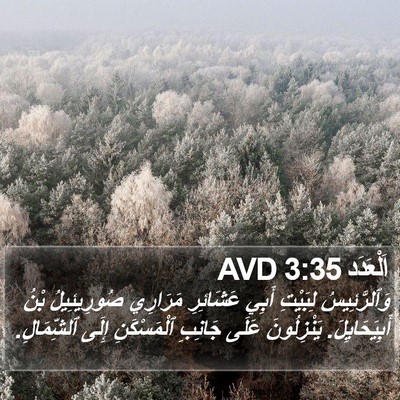 اَلْعَدَد 3:35 AVD Bible Verse Image