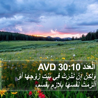 اَلْعَدَد 30:10 AVD Bible Verse Image