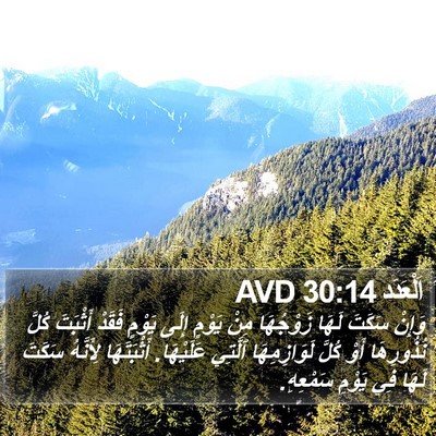 اَلْعَدَد 30:14 AVD Bible Verse Image