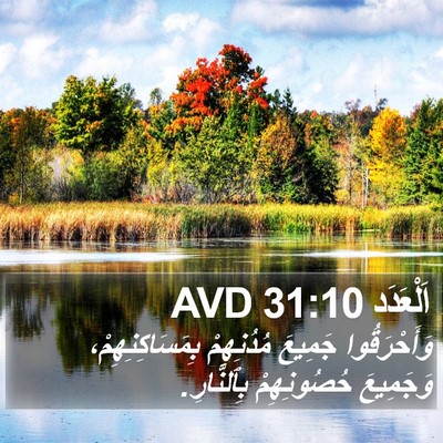 اَلْعَدَد 31:10 AVD Bible Verse Image