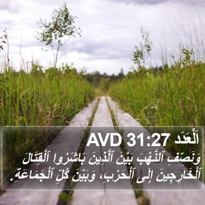 اَلْعَدَد 31:27 AVD Bible Verse Image