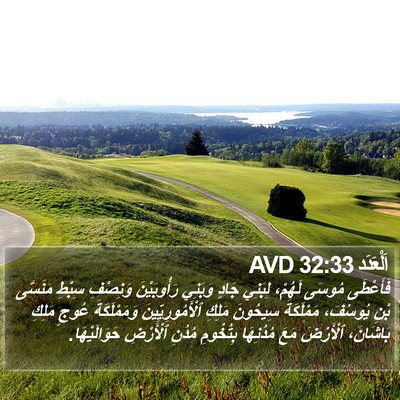 اَلْعَدَد 32:33 AVD Bible Verse Image