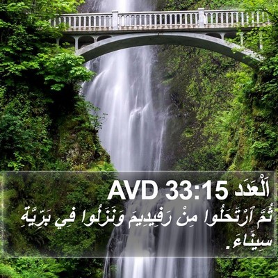 اَلْعَدَد 33:15 AVD Bible Verse Image