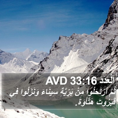اَلْعَدَد 33:16 AVD Bible Verse Image
