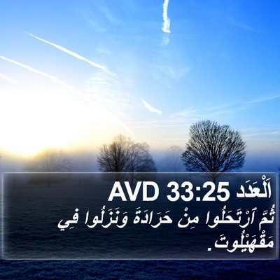 اَلْعَدَد 33:25 AVD Bible Verse Image