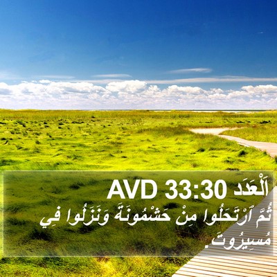 اَلْعَدَد 33:30 AVD Bible Verse Image