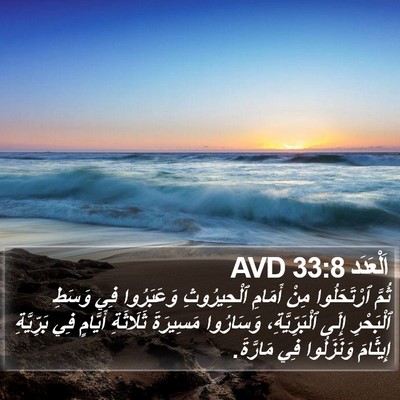 اَلْعَدَد 33:8 AVD Bible Verse Image