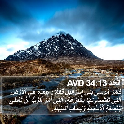 اَلْعَدَد 34:13 AVD Bible Verse Image
