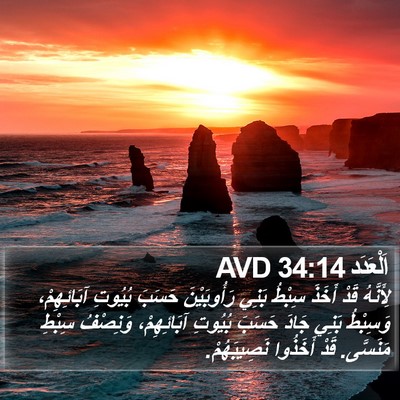 اَلْعَدَد 34:14 AVD Bible Verse Image