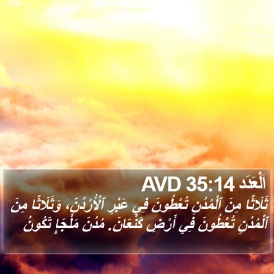 اَلْعَدَد 35:14 AVD Bible Verse Image