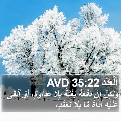 اَلْعَدَد 35:22 AVD Bible Verse Image