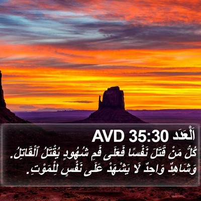 اَلْعَدَد 35:30 AVD Bible Verse Image