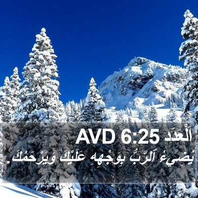 اَلْعَدَد 6:25 AVD Bible Verse Image