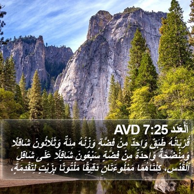 اَلْعَدَد 7:25 AVD Bible Verse Image