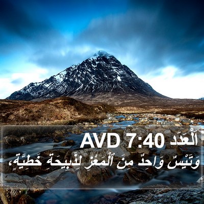 اَلْعَدَد 7:40 AVD Bible Verse Image