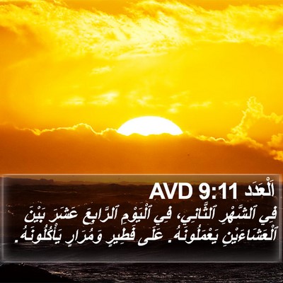 اَلْعَدَد 9:11 AVD Bible Verse Image
