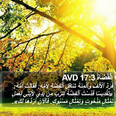 اَلْقُضَاة 17:3 AVD Bible Verse Image