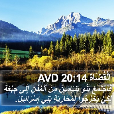 اَلْقُضَاة 20:14 AVD Bible Verse Image