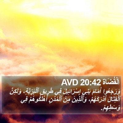 اَلْقُضَاة 20:42 AVD Bible Verse Image