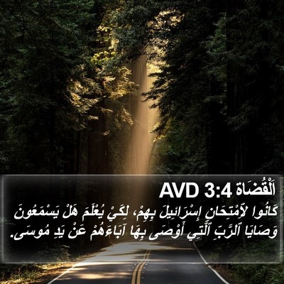 اَلْقُضَاة 3:4 AVD Bible Verse Image