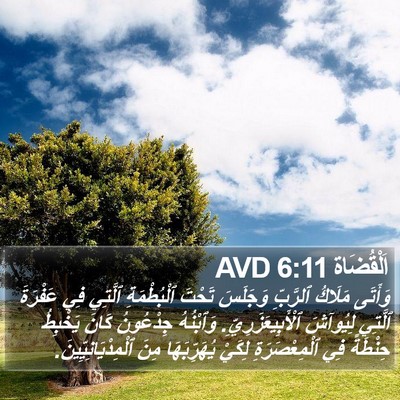 اَلْقُضَاة 6:11 AVD Bible Verse Image